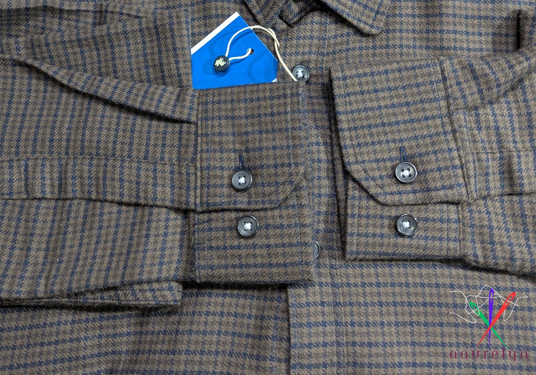 Men’z Casual Brown Micro Check Shirt - aaurélyn